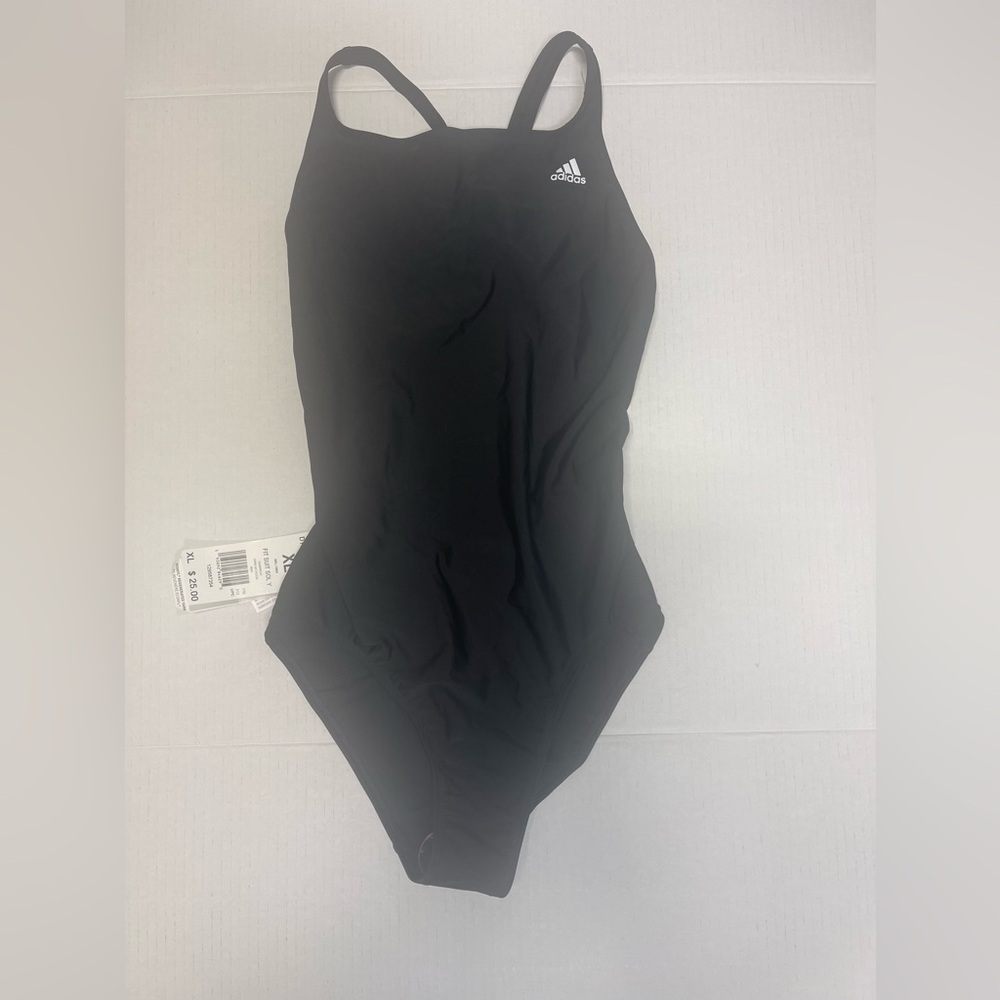 Adidas Black One Piece Swimsuit Girl’s XL NWT